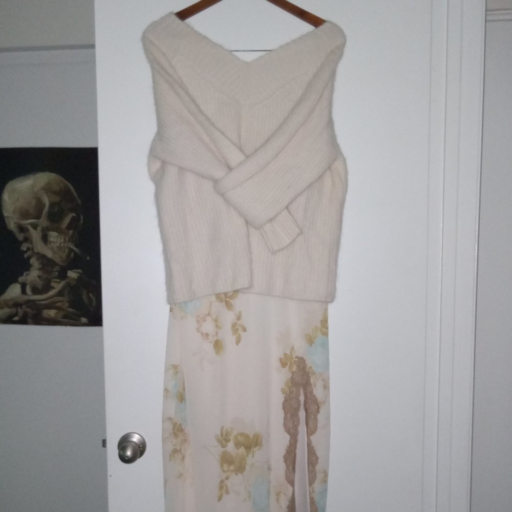 Slip dress + Sweater
